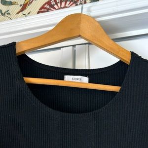 Storq long sleeve maternity midi dress